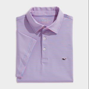 VV Bradley Stripe Sankaty Performance Polo NWT
